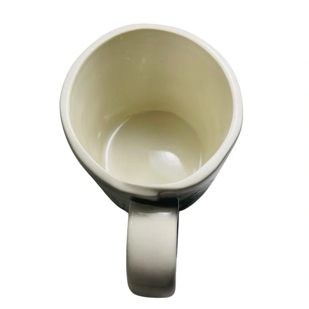 Floral Anthropologie Dagney Botanical Coffee Tea Stoneware Mug - White